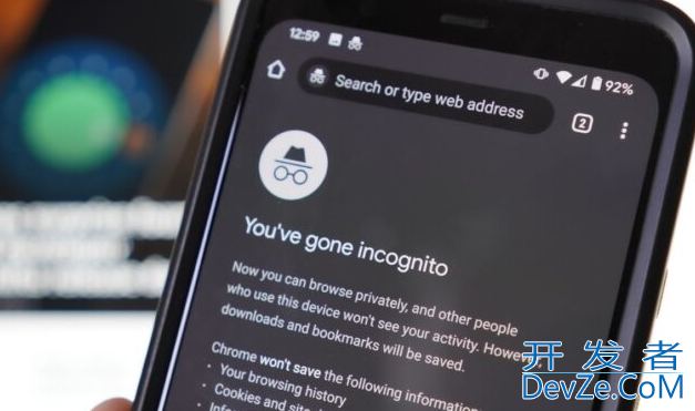 如何使用谷歌Chrome安卓应用隐身模式打开截图