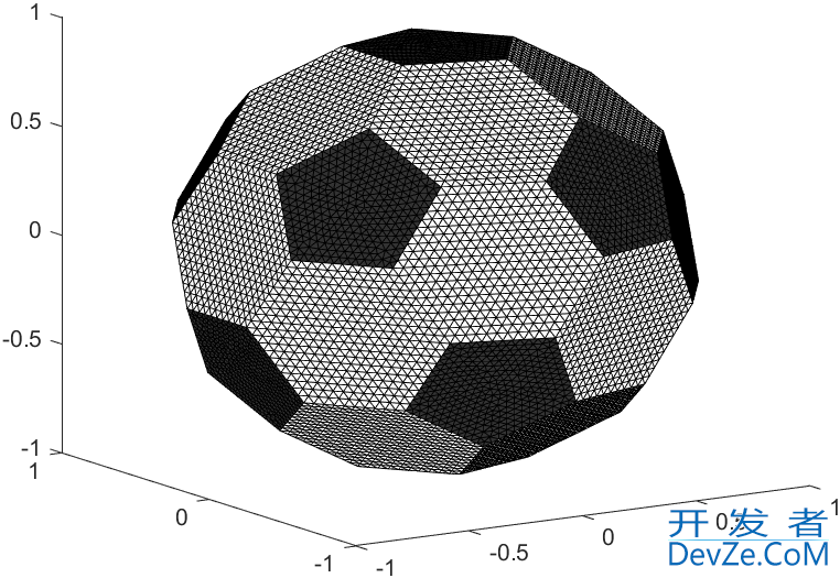 基于Matlab实现绘制3D足球的示例代码