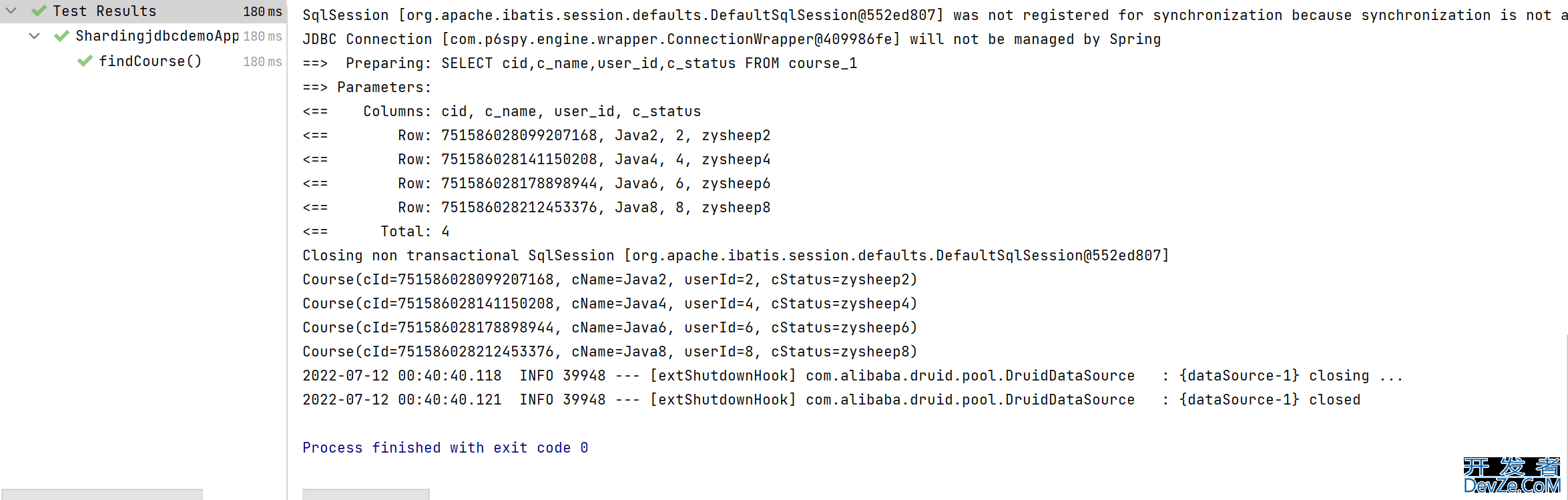 SpringBoot集成P6Spy实现SQL日志的记录详解