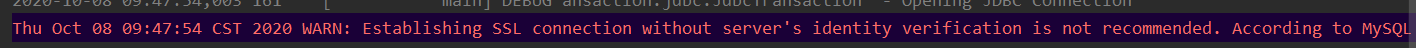 idea中连接数据库时出现SSL错误的问题