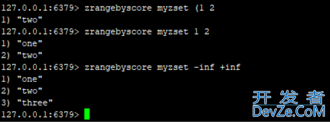 Redis基本数据类型Zset有序集合常用操作