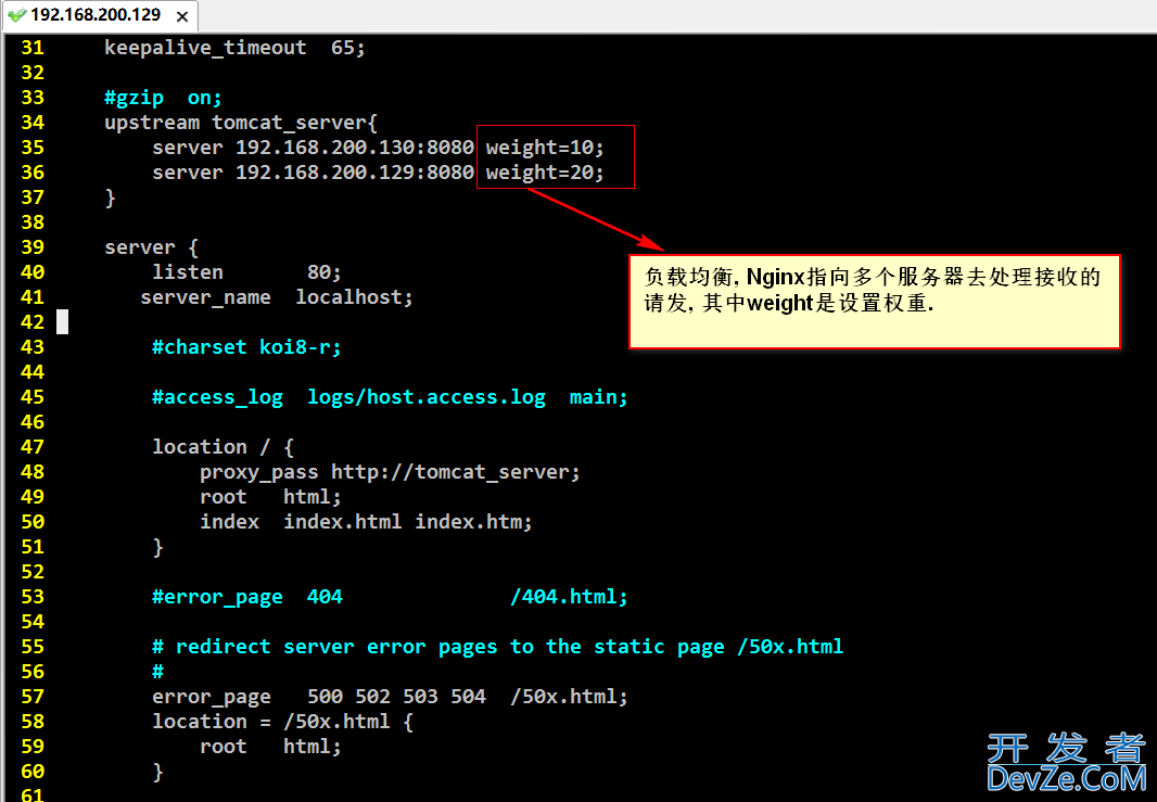 Linux上搭载Nginx负载均衡配置使用案例详解