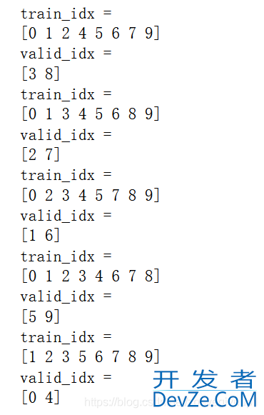 pytorch K折交叉验证过程说明及实现方式