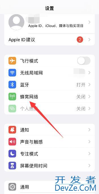 iPhone手机登录id显示接入互联网