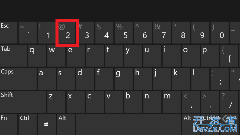电脑@这个键怎么按，电脑键盘怎么按不了