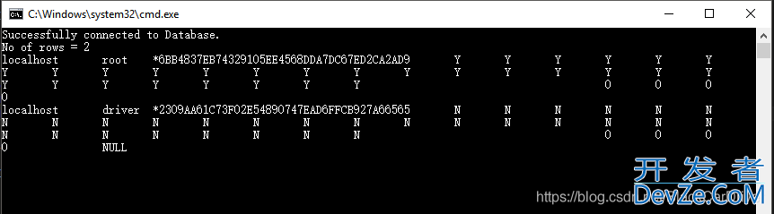 c++连接mysql入门案例