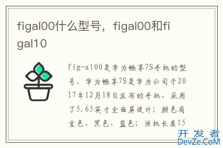 figal00什么型号，figal00和figal10