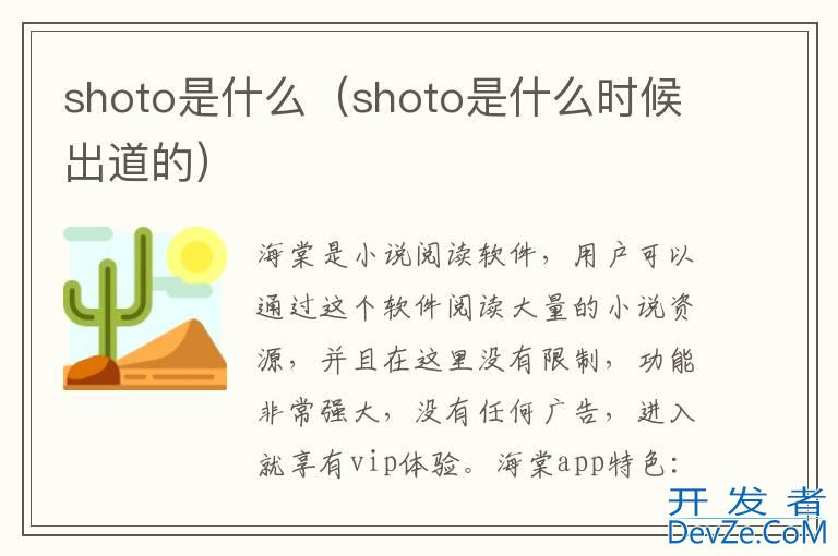 shoto是什么（shoto是什么时候出道的）