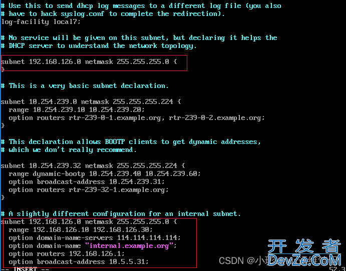 Linux搭建DHCP服务器的详细过程