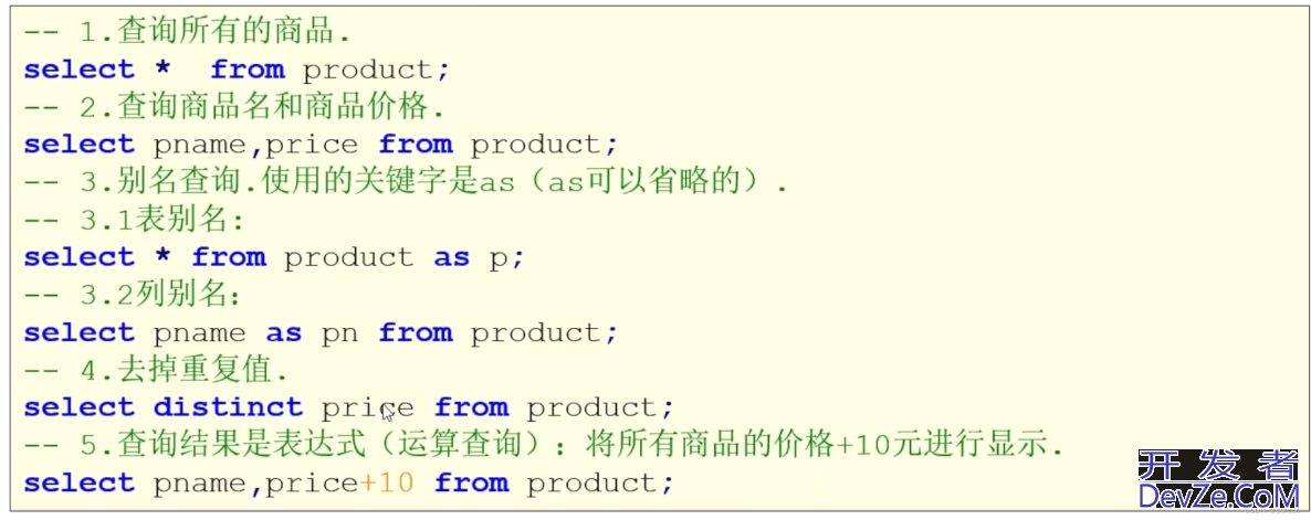 Mysql的DQL查询操作全面分析讲解