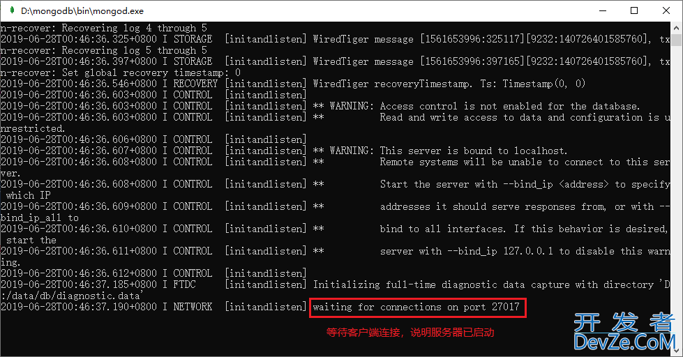 Windows下MongoDB的下载安装、环境配置教程图解