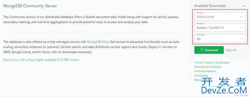 CentOS7下安装MongoDB数据库过程