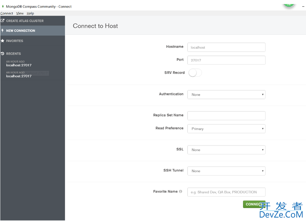 ＭongoDB可视化工具mongodb-compass