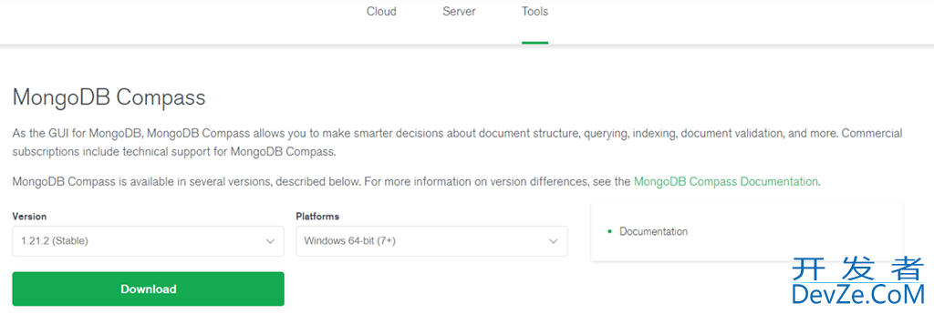 ＭongoDB可视化工具mongodb-compass