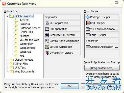 How to add new project template to Delphi