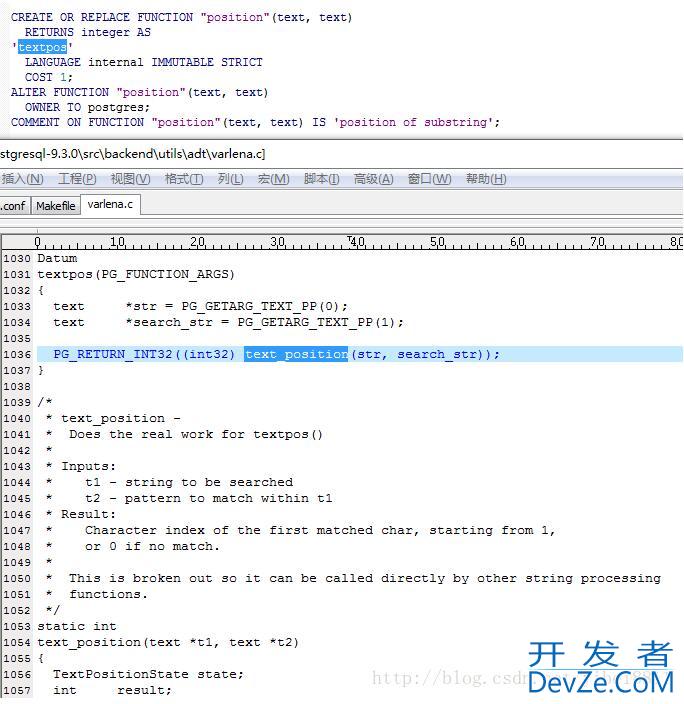 postgresql 中position函数的性能详解