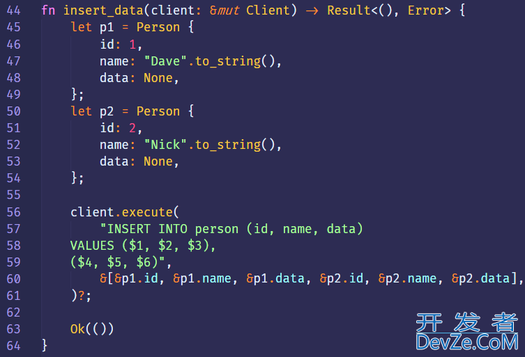 Rust 连接 PostgreSQL 数据库的详细过程