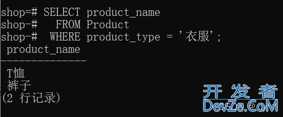 PostgreSQL数据库的基本查询操作