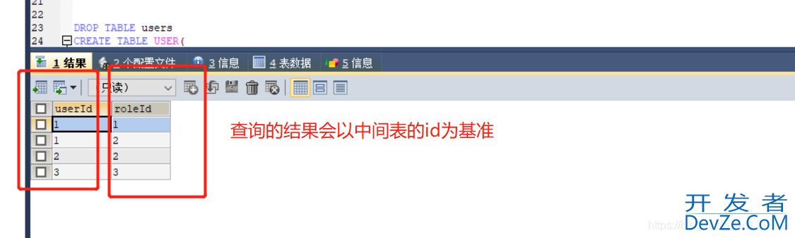 Oracle多表查询中间表的创建实例教程