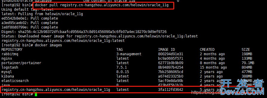 Docker安装Oracle_11g的方法