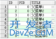 Oracle递归查询简单示例