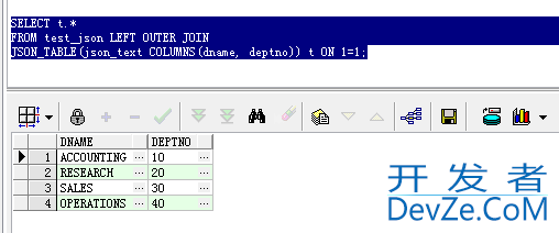 Oracle 处理json数据的方法