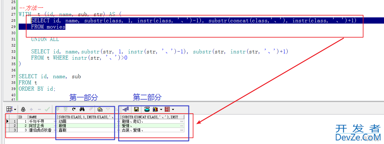 SQL案例学习之字符串的合并与拆分方法总结