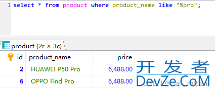 Mysql实现模糊查询的两种方式(like子句 、正则表达式)