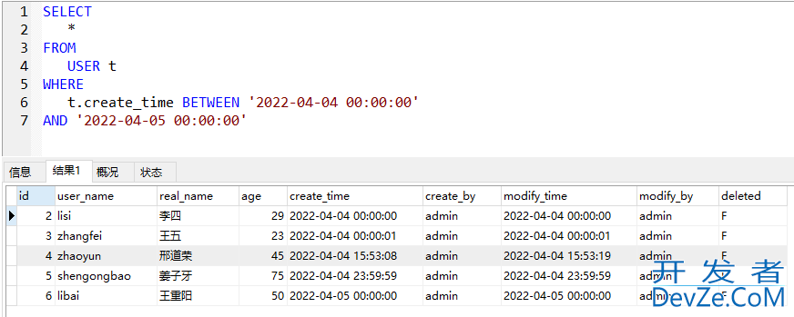 MySQL datetime类型与时间、日期格式字符串大小比较的方法