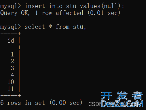 MySQL数据库约束操作示例讲解