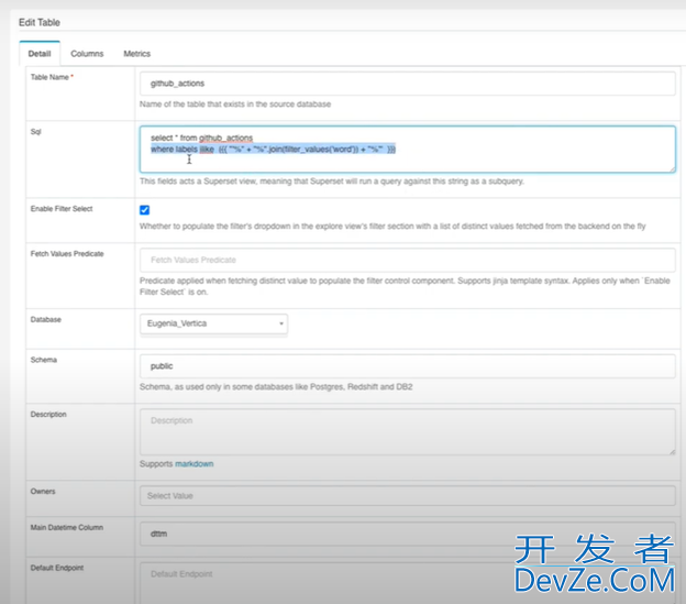 Superset实现动态SQL查询功能