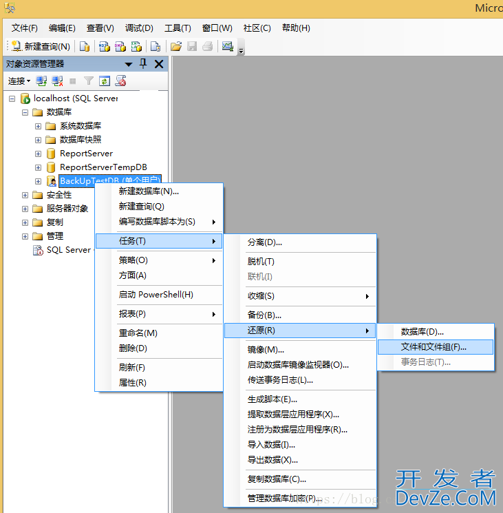 SqlServer数据库备份与还原的实现步骤