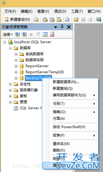 SqlServer数据库备份与还原的实现步骤