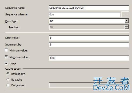 SQL Server序列SEQUENCE用法介绍