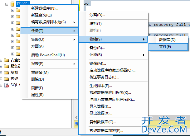 Sql Server 压缩数据库日志文件的方法