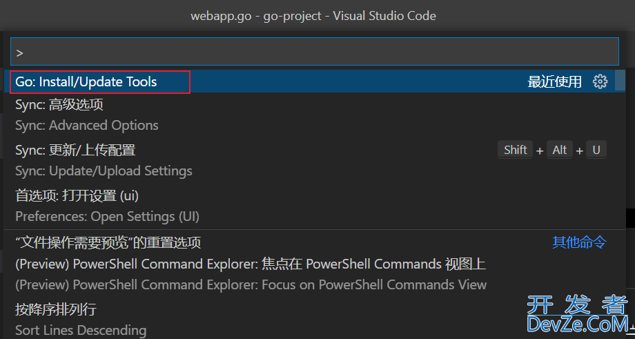 vscode插件设置之Golang开发环境配置全过程