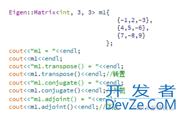 C++应用Eigen库对应实现matlab中部分函数问题