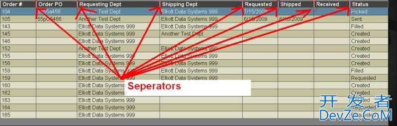 Data grid view header Grid color