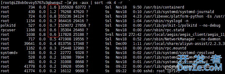 Linux ps命令详解及Linux查看进程的操作方法