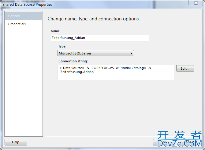 Using Dynamic Connection Strings in SSRS2008