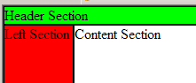 Div Layout: static left column width , strechacle right column width