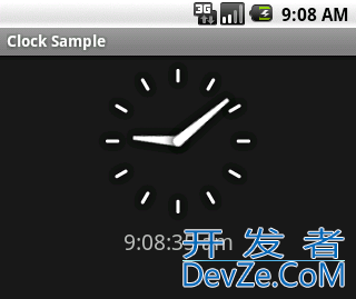 Display the current time and date in an Android application