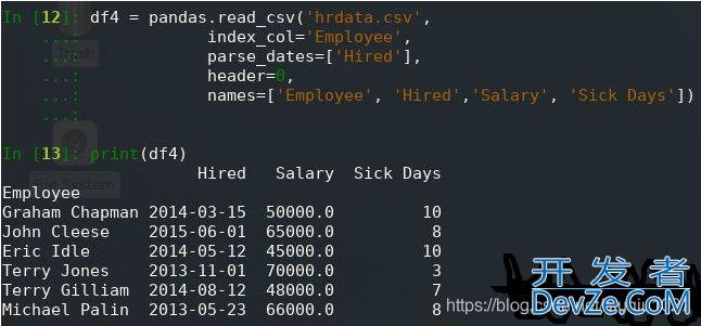 python pandas 解析(读取、写入)CSV 文件的操作方法