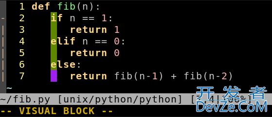 How to comment out a block of Python code in Vim