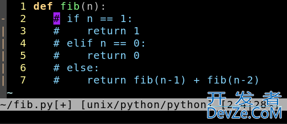 How to comment out a block of Python code in Vim