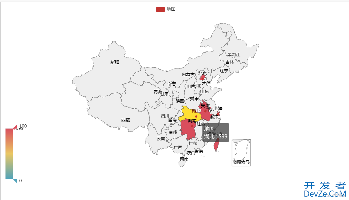 python根据json数据画疫情分布地图的详细代码