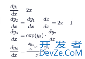 Python实现前向和反向自动微分的示例代码