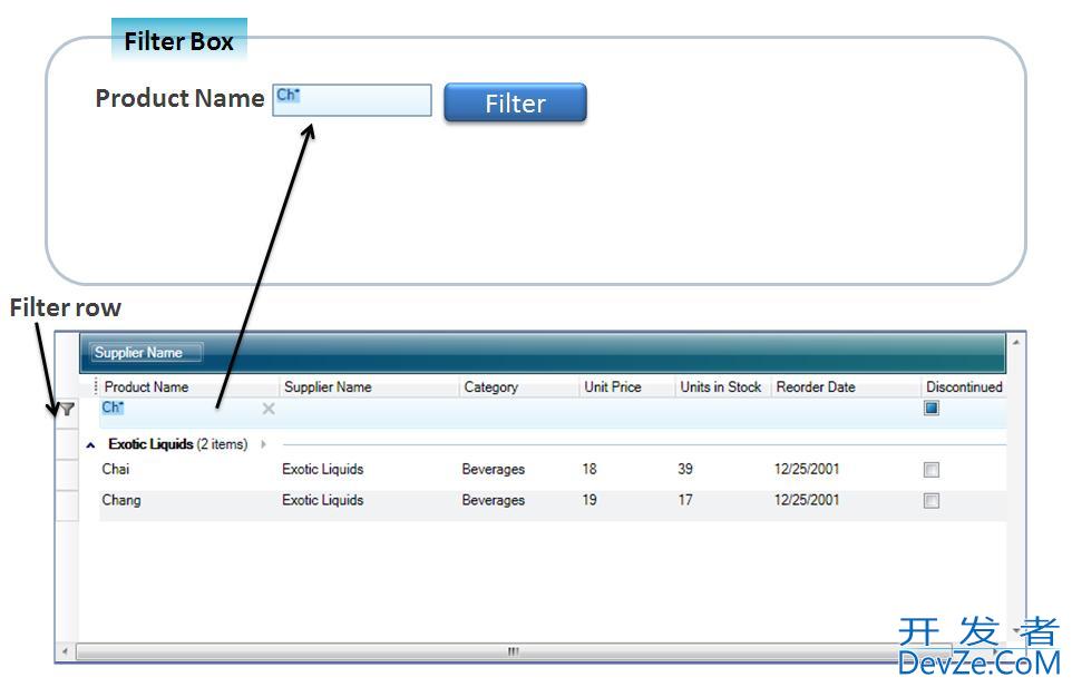 Taking out FilterRow from XCeed DataGrid control