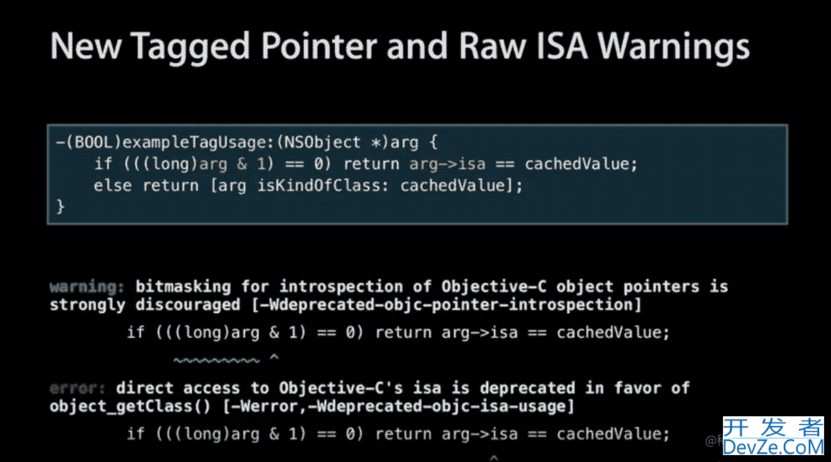 iOS内存管理Tagged Pointer使用原理详解