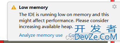 IDEA提示内存不足 low memory的完美解决方法(亲测好用)